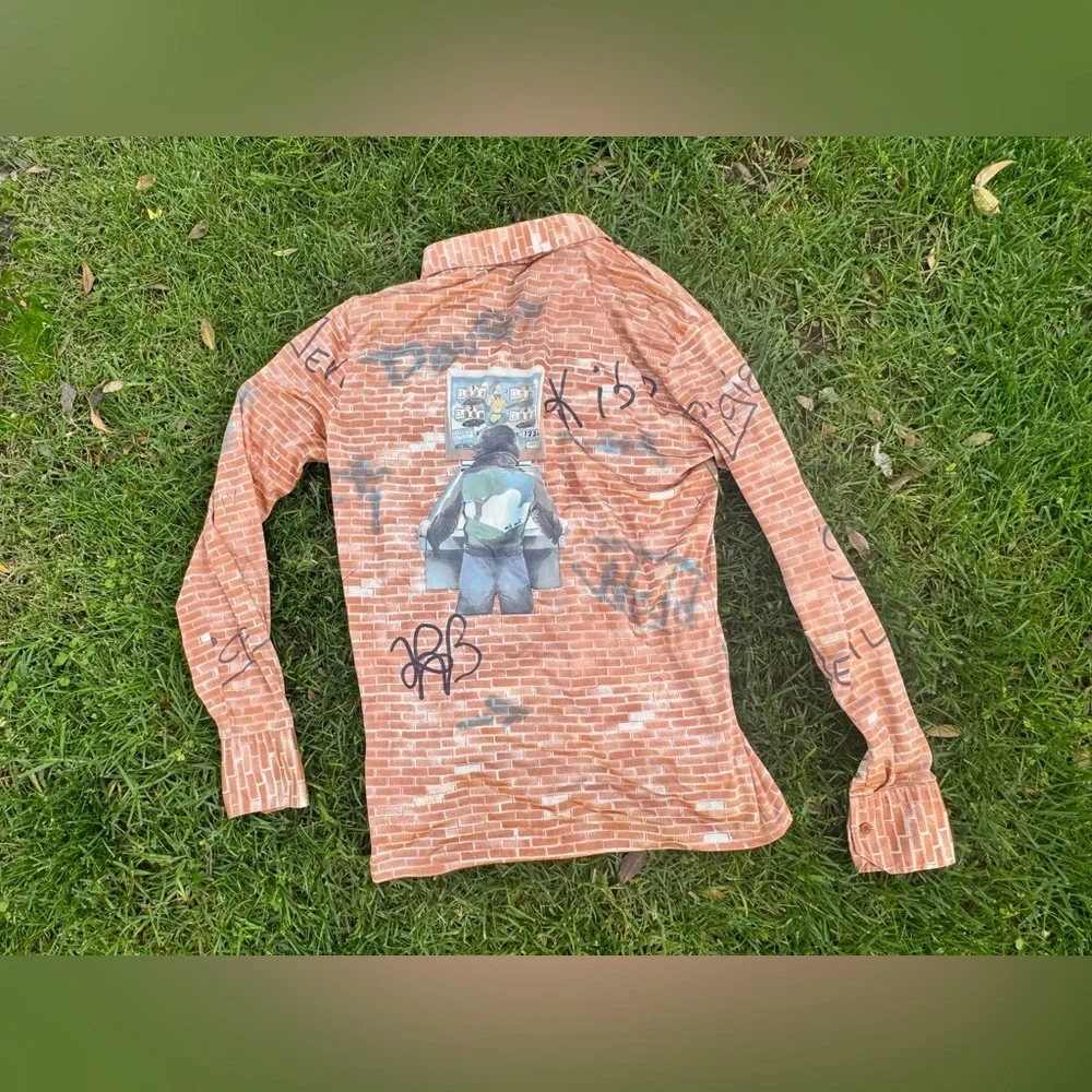 70s Vintage Nik Nik Rockstar Pinball Disco Shirt - Picture 2 of 11